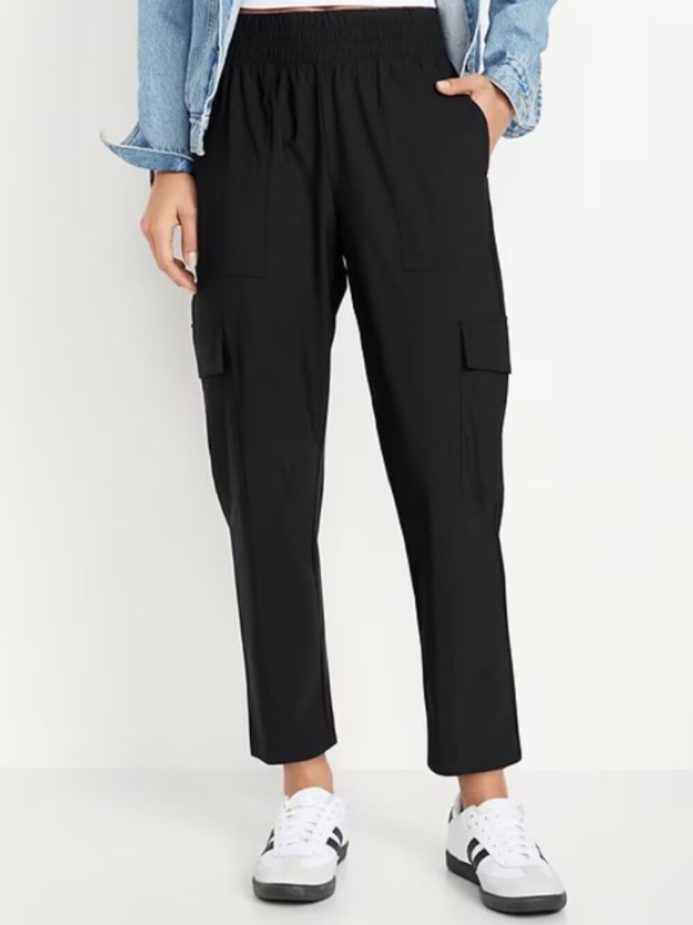 NWT Sleektech High rise tapered athleisure pants Old Navy 2XL black